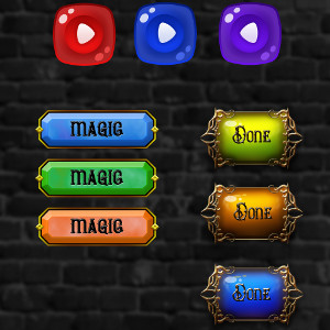 Game UI Buttons